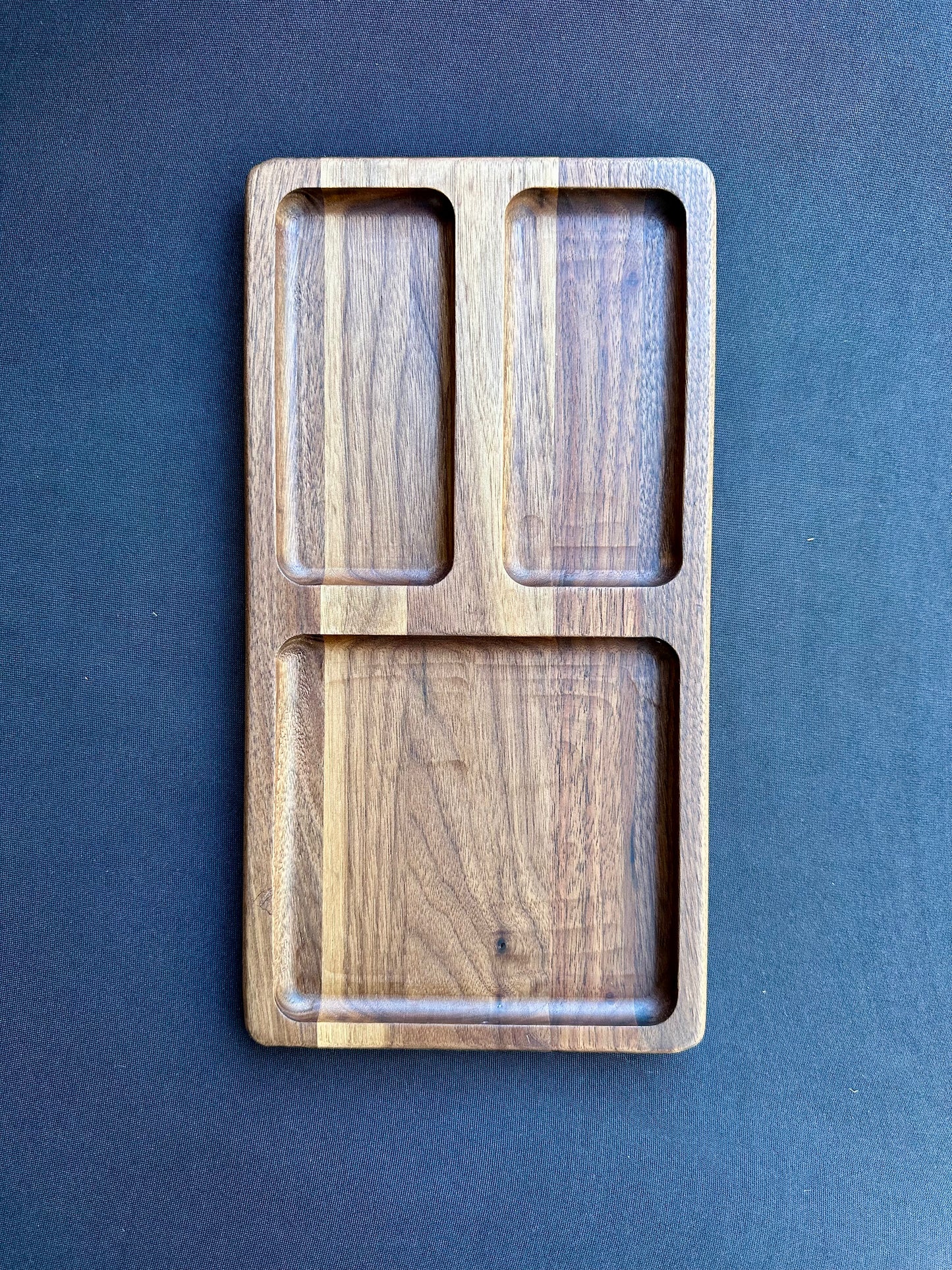 EDC Tray - 3 zone (Walnut)