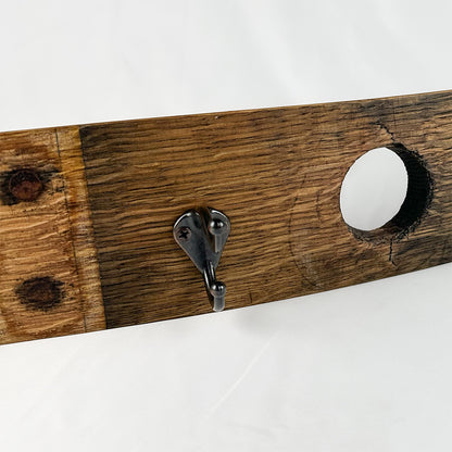 Reclaimed Wine Barrel Stave Coat Rack