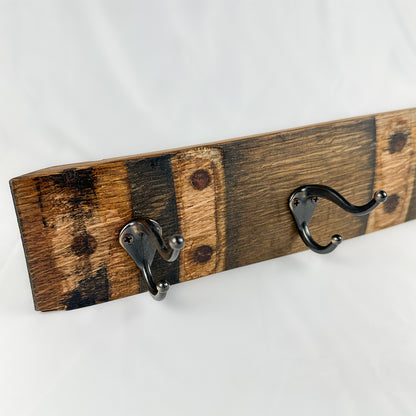 Reclaimed Wine Barrel Stave Coat Rack